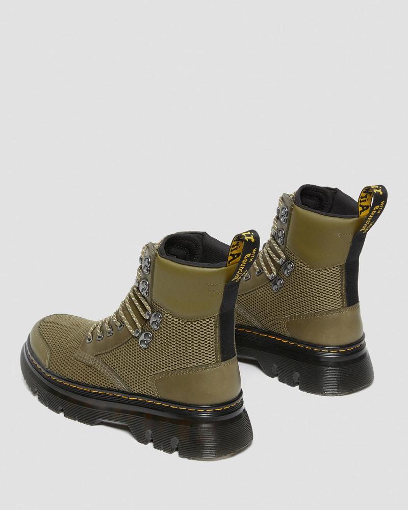 Olive / Skin Men's Dr Martens Tarik Toe Guard Utility Ankle Boots | CA 449YXF